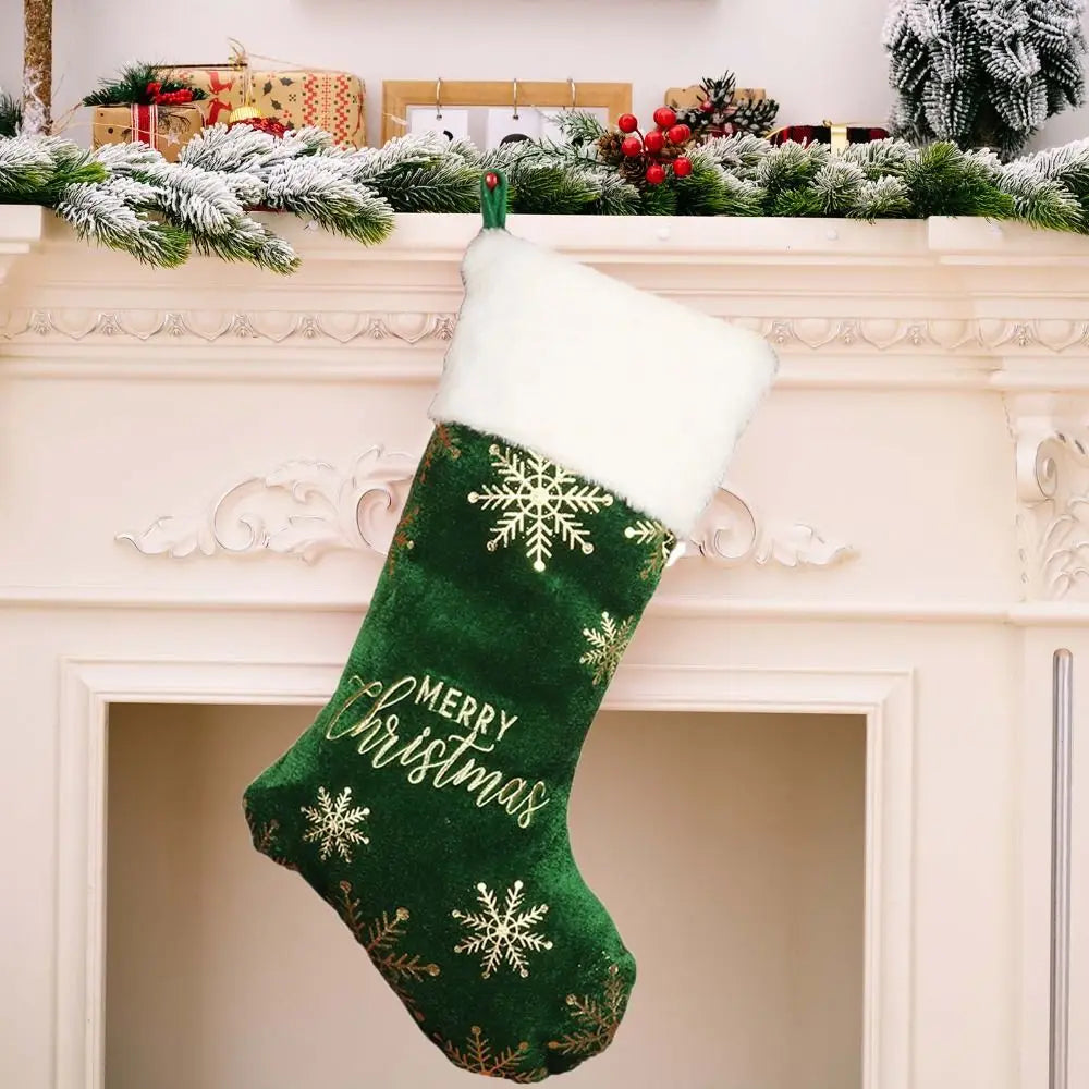 Embroidered Christmas Stocking